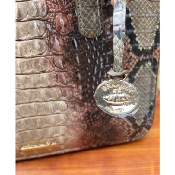 Brahmin NWT Ashlee Diamondback Ombre Malborne Purse RV $365 - Picture 10 of 13